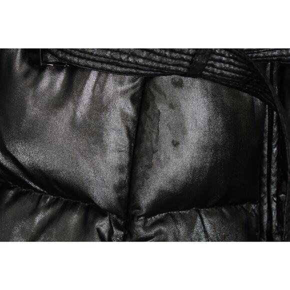 Vintage Ralph Lauren Metallic Silver Down Filled Womens Puffer Jacket Coat M - Picture 3 of 8